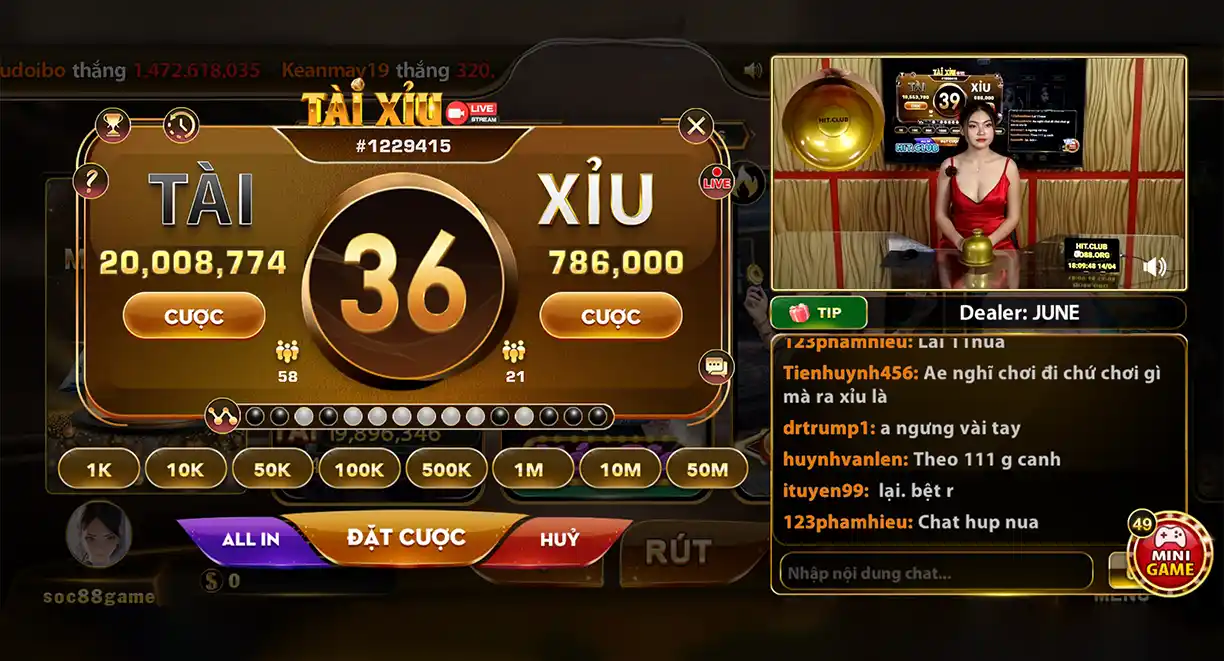 Tài Xỉu Livestream